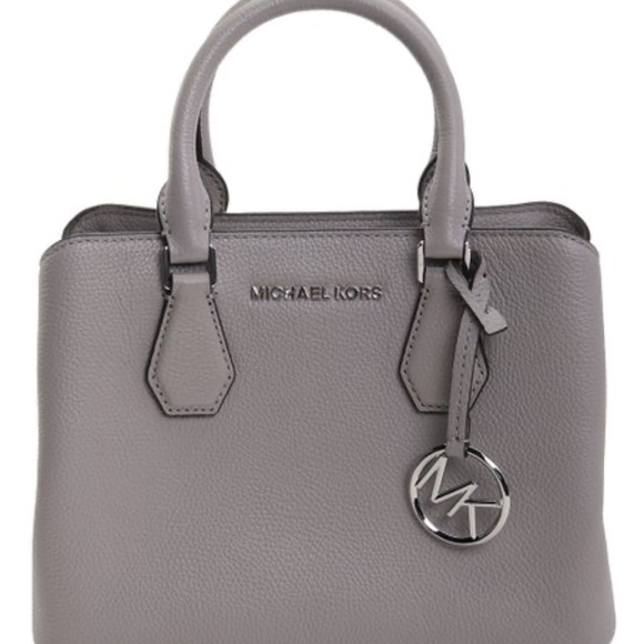 camille small pebbled leather satchel